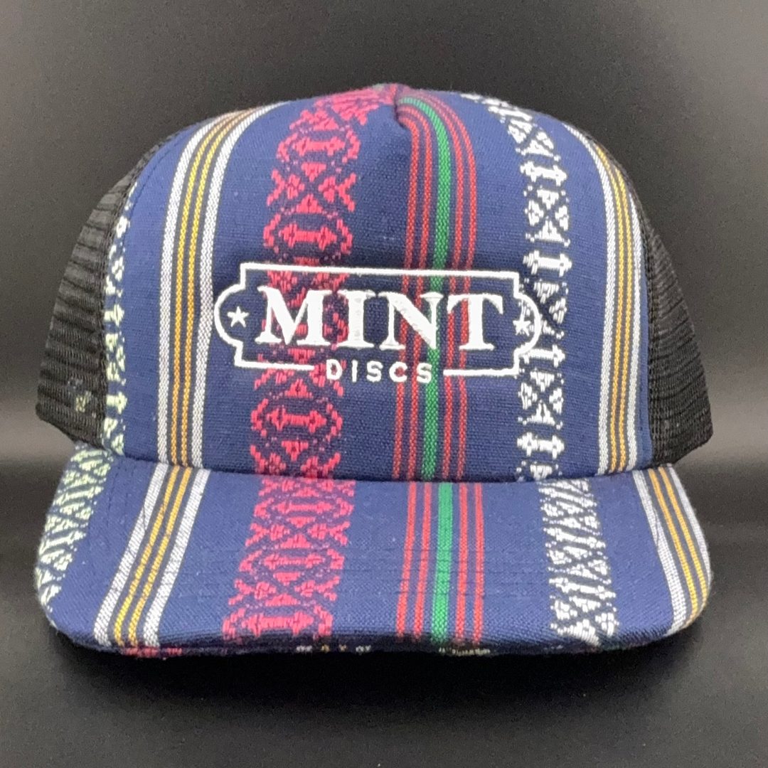 Trucker Snapback Hat - Fancy Print - Mint Discs-3