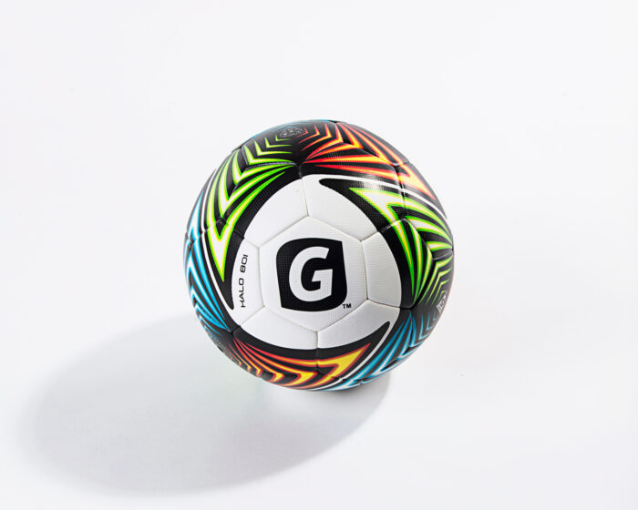 FIFA quality 32-panel white football with black logo