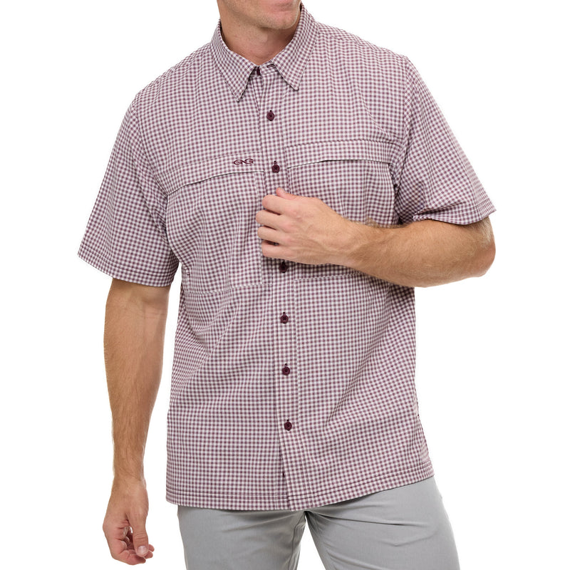 Maroon TekCheck Shirt-3