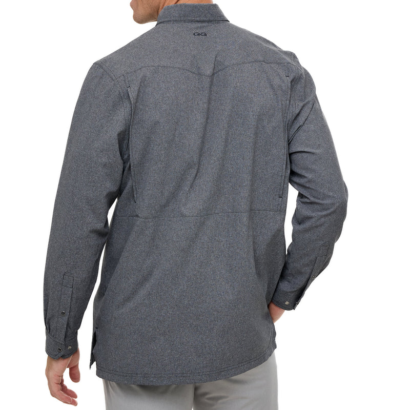 Caviar Pearl Snap Shirt | Long Sleeve-5