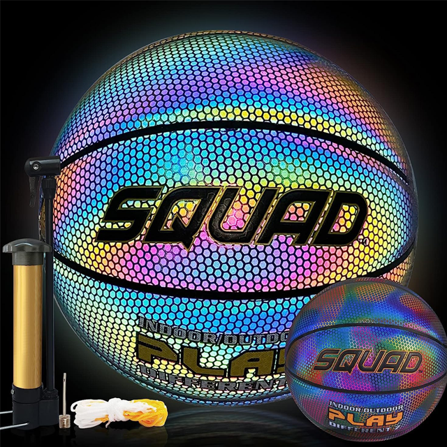 High Visibility Reflective Night Game Basketball