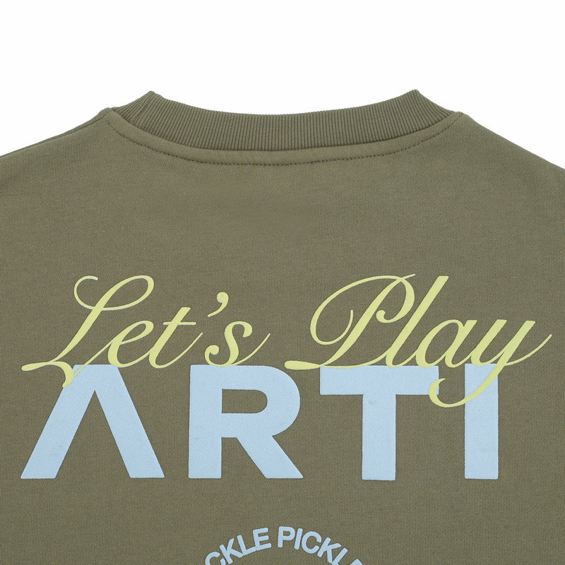 ARTI “Let’s Play” Heavyweight Crewneck – Olive Green-3