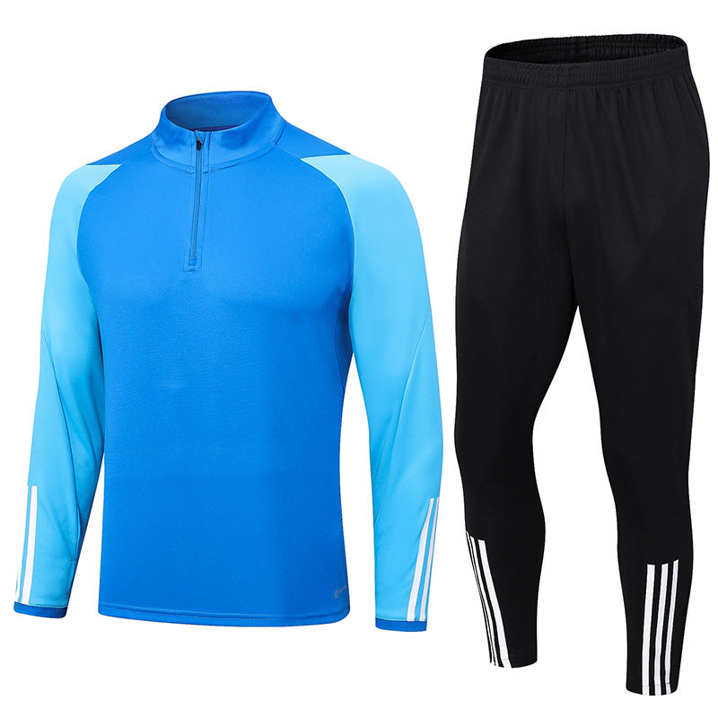 Mini Stripe 1/4 Zip Training Suit Blue