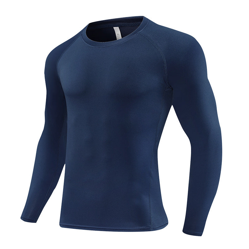 Compression Long Sleeve Training Top Navy-1
