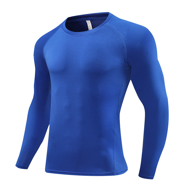 Compression Long Sleeve Training Top Blue