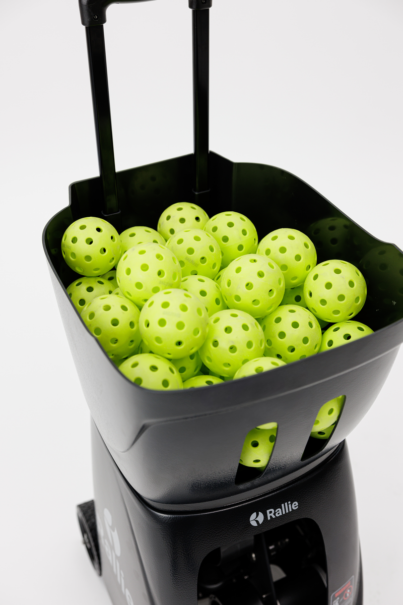 Rallie Pickleball Machine - Midnight Black-3