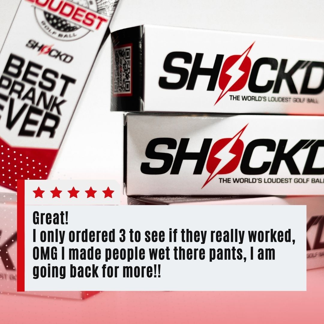BUY 3 GET 1 FREE BUNDLE - SHOCK'D Golf Balls-13