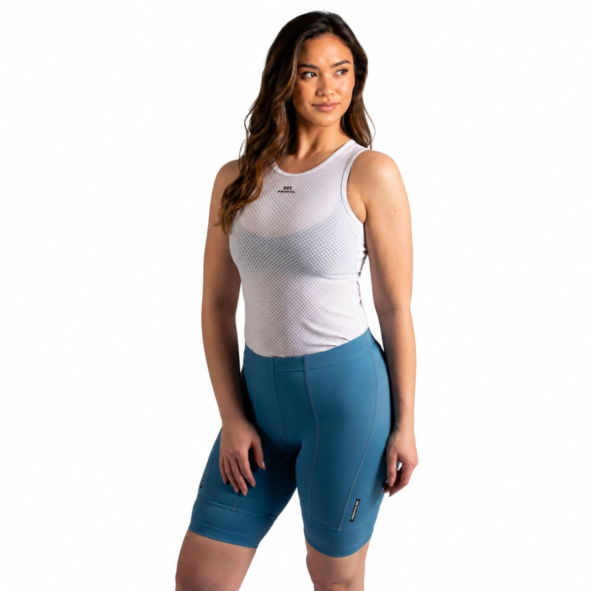 Solid Blue Grey Women's Prisma Short-2
