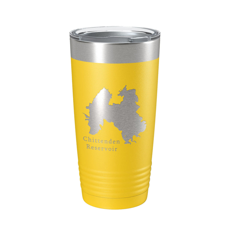 Chittenden Reservoir Tumbler Lake Map Travel Mug Insulated Laser Engraved Coffee Cup Vermont 20 oz-10