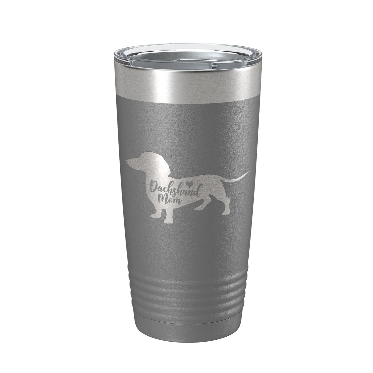 Dachshund Mom Tumbler Dog Travel Mug Gift Insulated Laser Engraved Coffee Cup 20 oz-20
