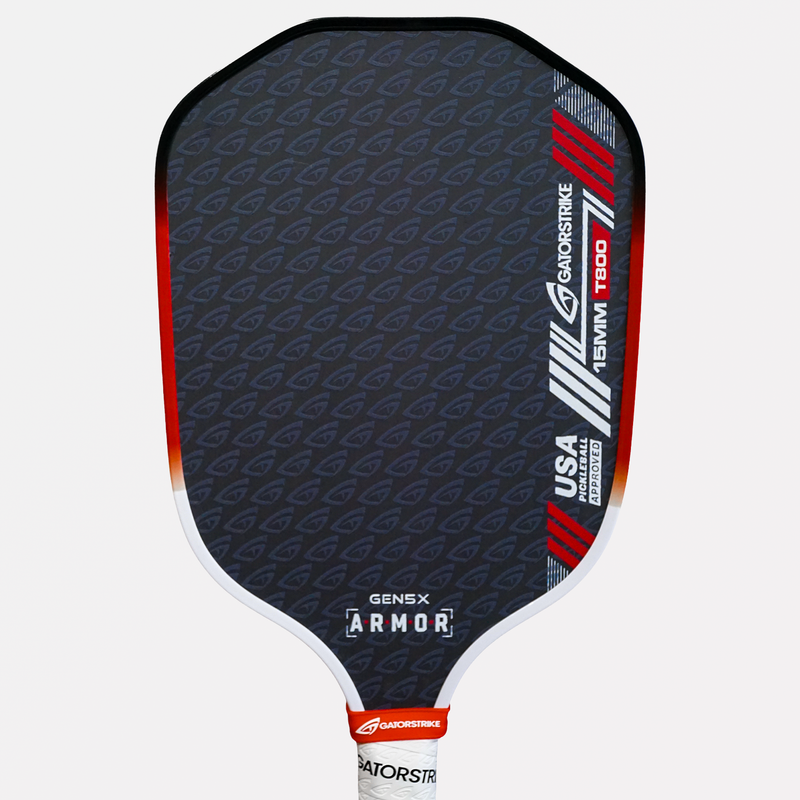 GatorStrike A.R.M.O.R Gen 5X — 15mm Raw Carbon Power - Pickleball Paddle-3