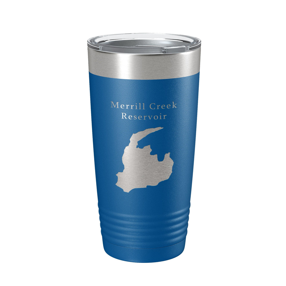 Merrill Creek Reservoir Tumbler Lake Map Travel Mug Insulated Laser Engraved Coffee Cup New Jersey 20 oz-7