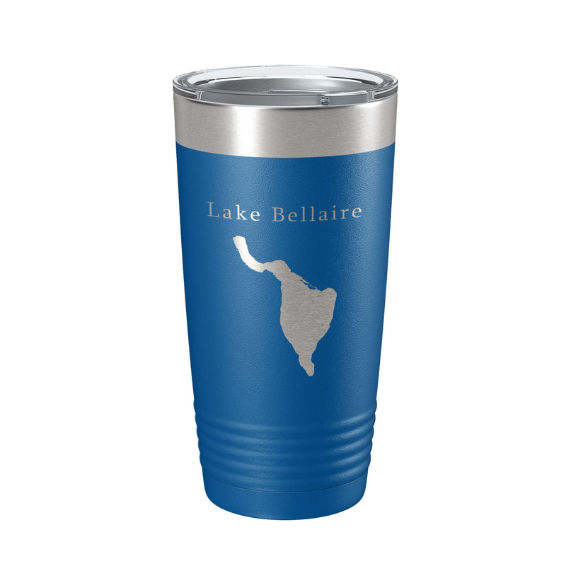 Lake Bellaire Map Tumbler Travel Mug Insulated Laser Engraved Coffee Cup Michigan 20 oz-15
