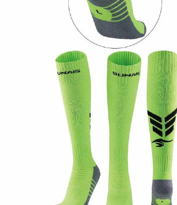Sunais Football Socks neon green
