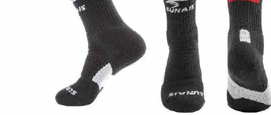 Sunais Training Crew Sock black grey