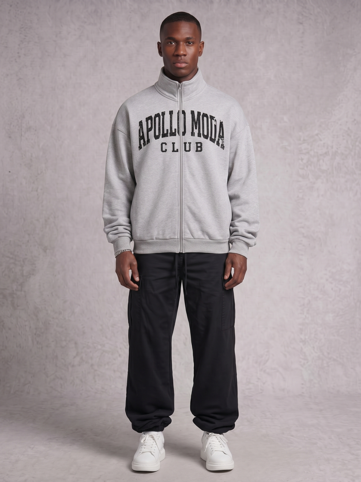 Club Collegiate Oversized Full-Zip Sweatshirt-4