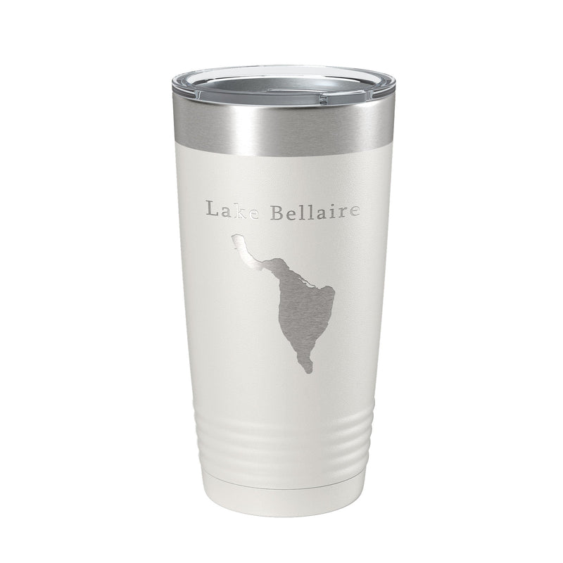 Lake Bellaire Map Tumbler Travel Mug Insulated Laser Engraved Coffee Cup Michigan 20 oz-3