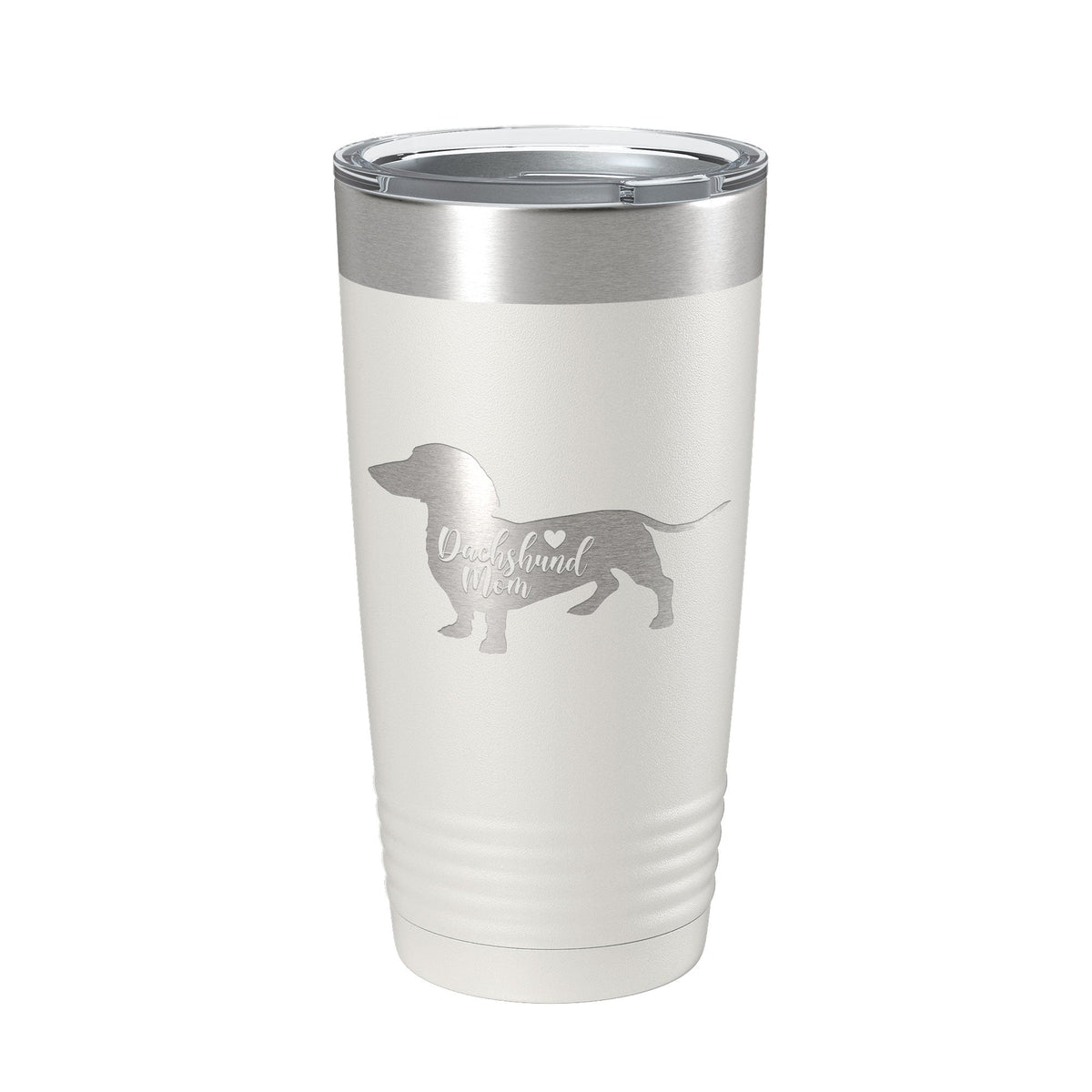 Dachshund Mom Tumbler Dog Travel Mug Gift Insulated Laser Engraved Coffee Cup 20 oz-1