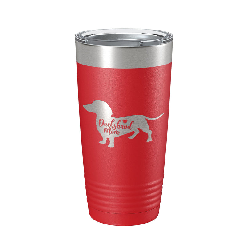 Dachshund Mom Tumbler Dog Travel Mug Gift Insulated Laser Engraved Coffee Cup 20 oz-18