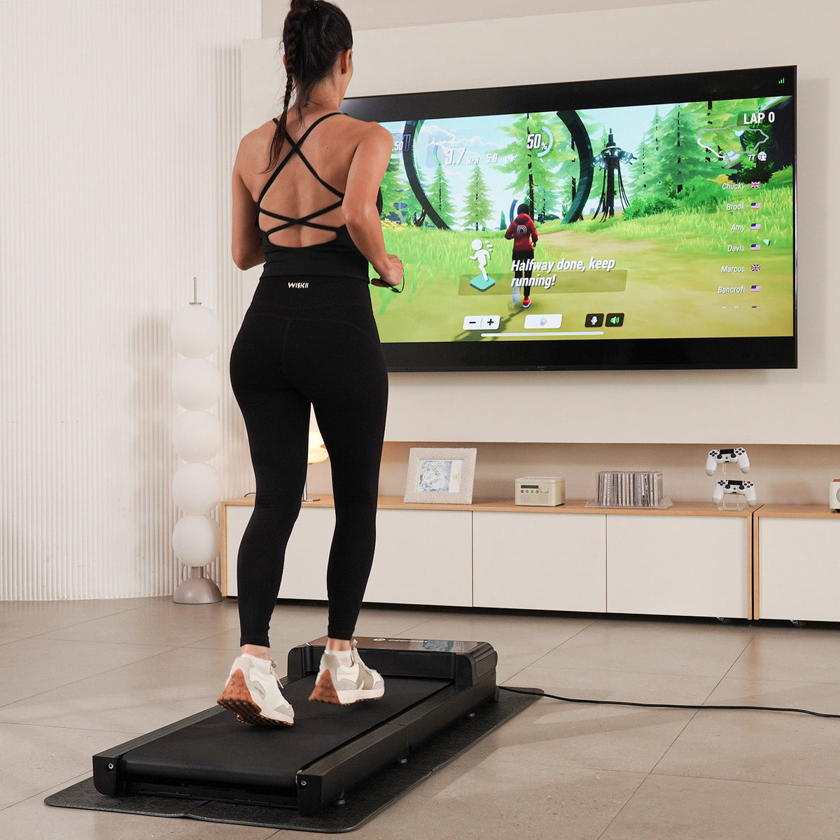 DeerRun Z20 Foldable Walking Pad Treadmill – Ultra Compact with LED Display-7