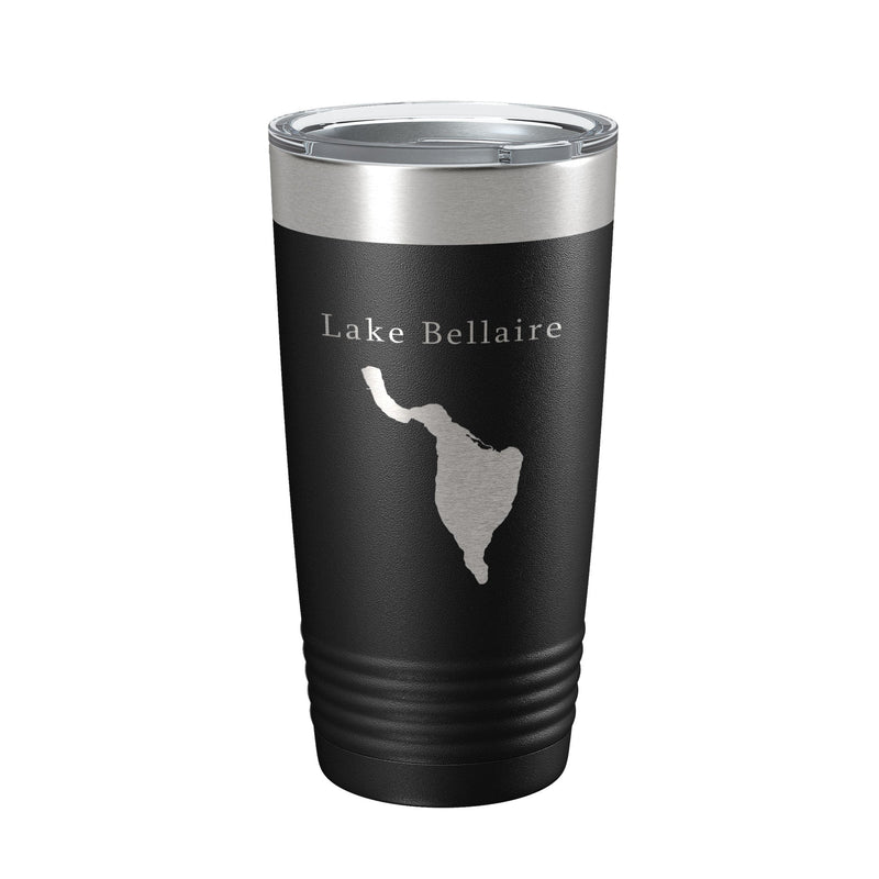 Lake Bellaire Map Tumbler Travel Mug Insulated Laser Engraved Coffee Cup Michigan 20 oz-2
