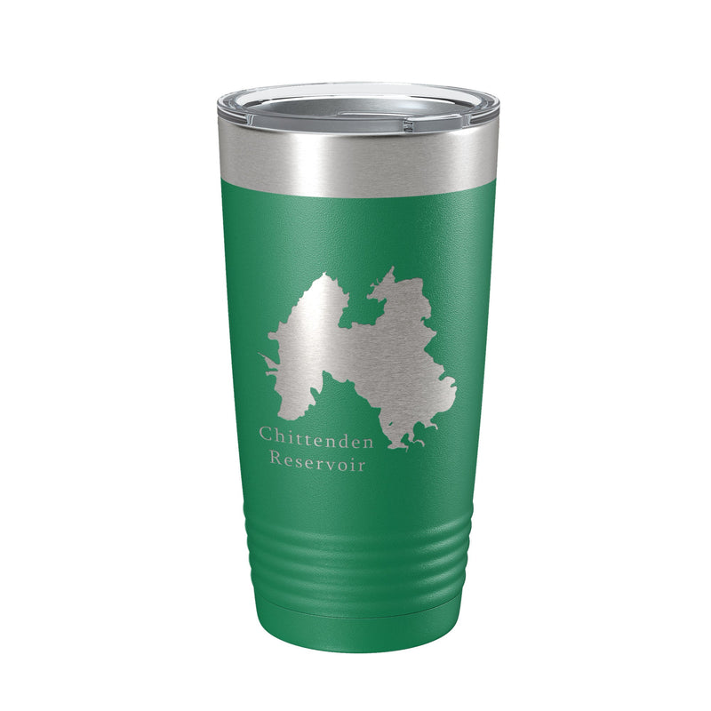 Chittenden Reservoir Tumbler Lake Map Travel Mug Insulated Laser Engraved Coffee Cup Vermont 20 oz-5