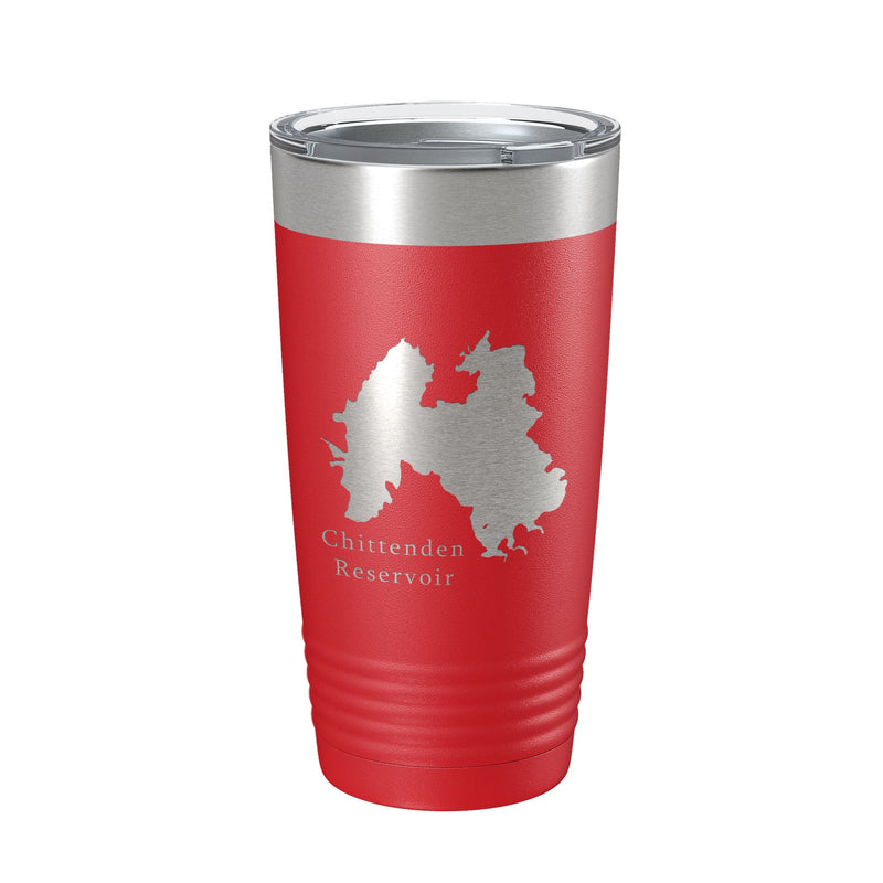 Chittenden Reservoir Tumbler Lake Map Travel Mug Insulated Laser Engraved Coffee Cup Vermont 20 oz-6