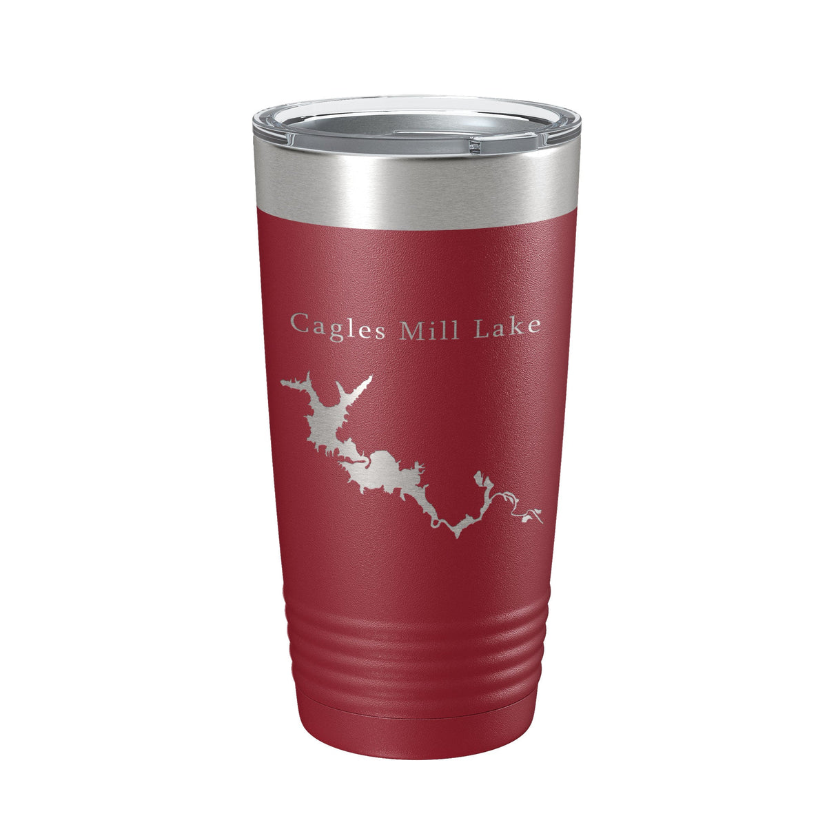 Cagles Mill Lake Map Tumbler Travel Mug Insulated Laser Engraved Coffee Cup Indiana 20 oz-3