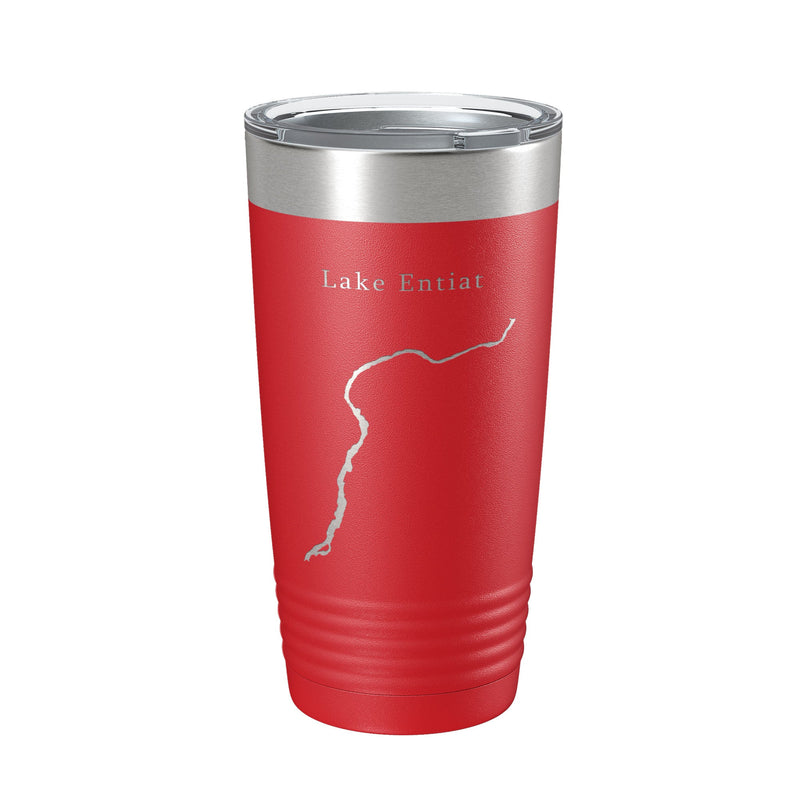 Lake Entiat Map Tumbler Travel Mug Insulated Laser Engraved Coffee Cup Washington 20 oz-18