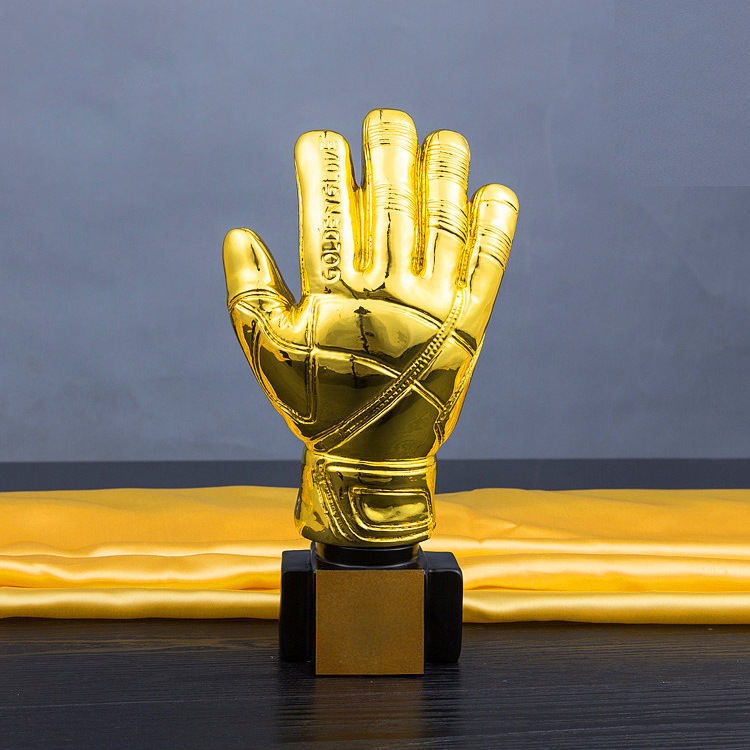 Gold Plated Golden Glove Trophy