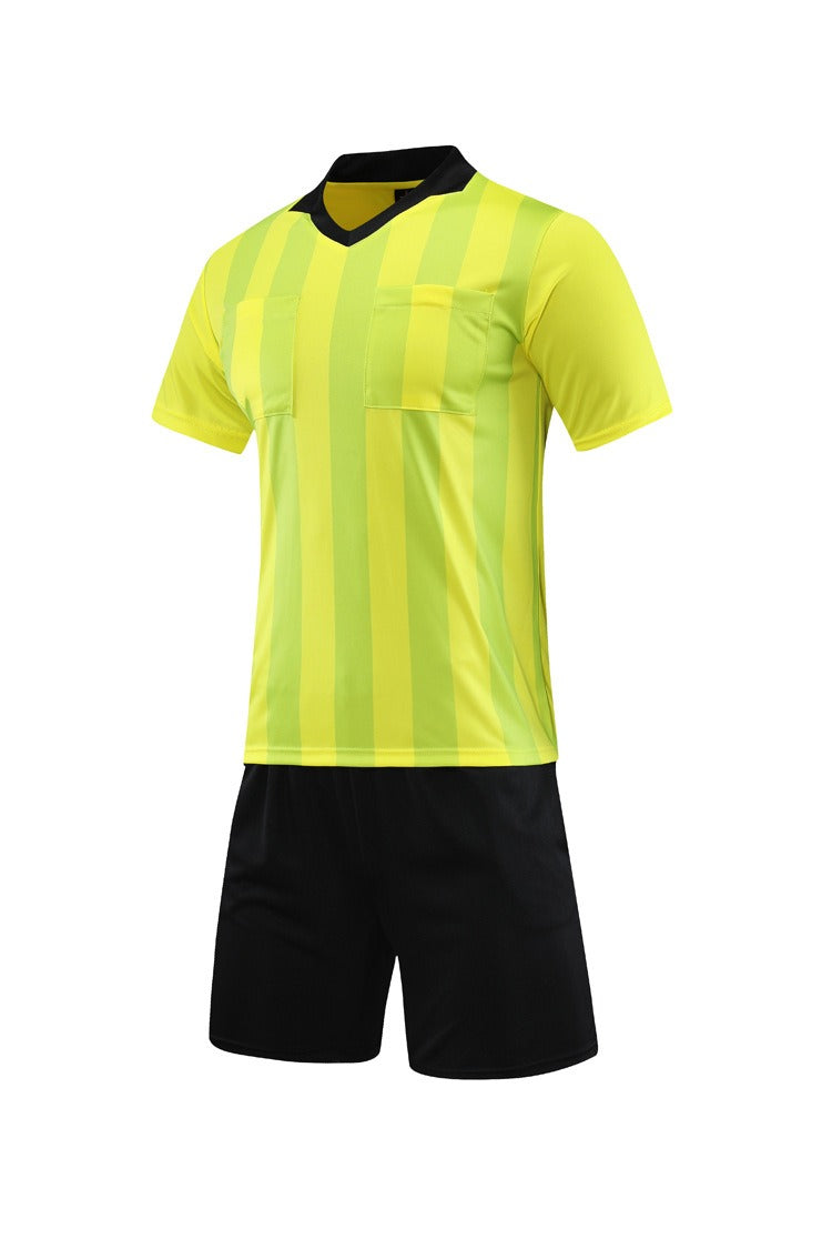 Referee Uniform Striped Yellow Top