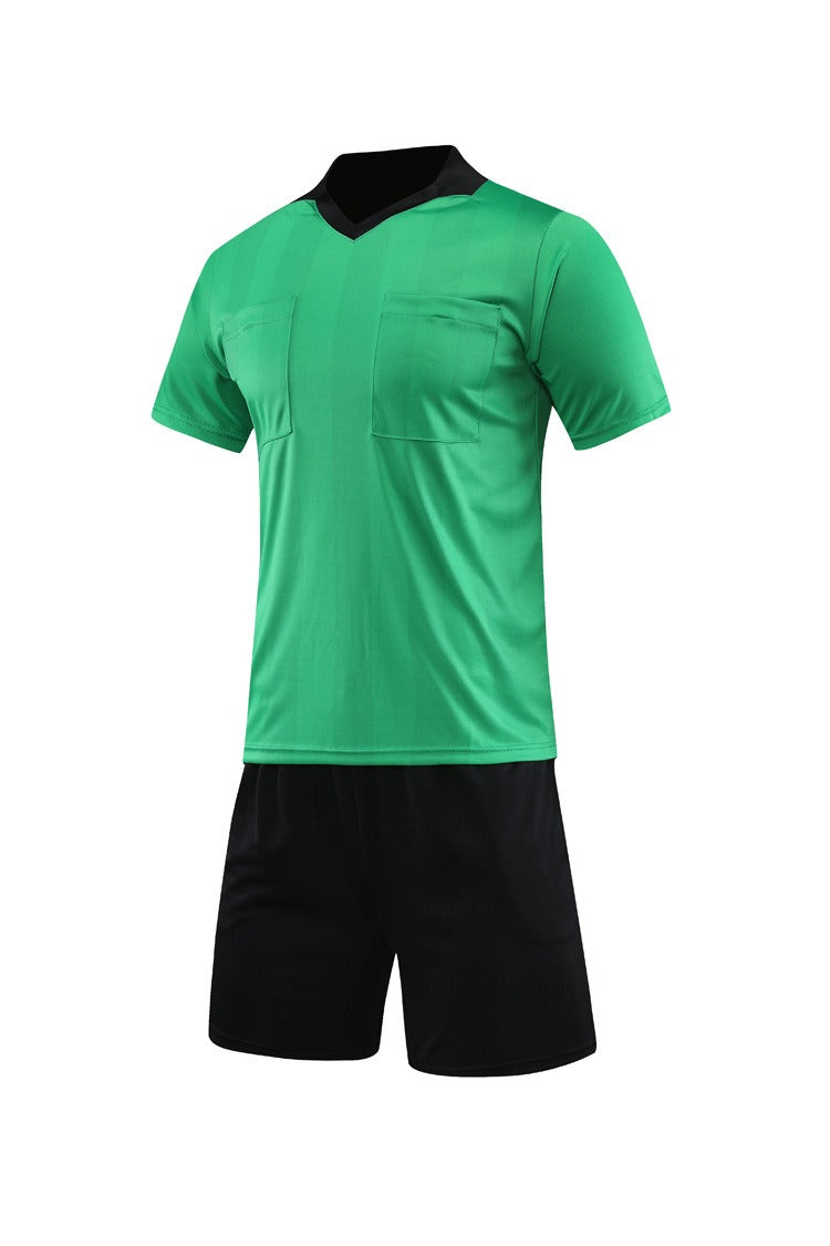 Referee Uniform Striped Green Top-1