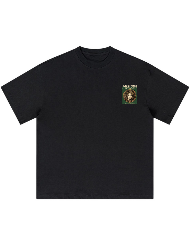 'Medusa Don't Look Away' Oversized Graphic Tee-3