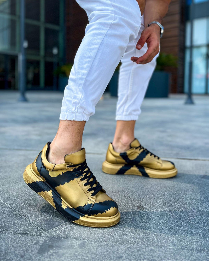 Men's Lisbon Gold & Black-5