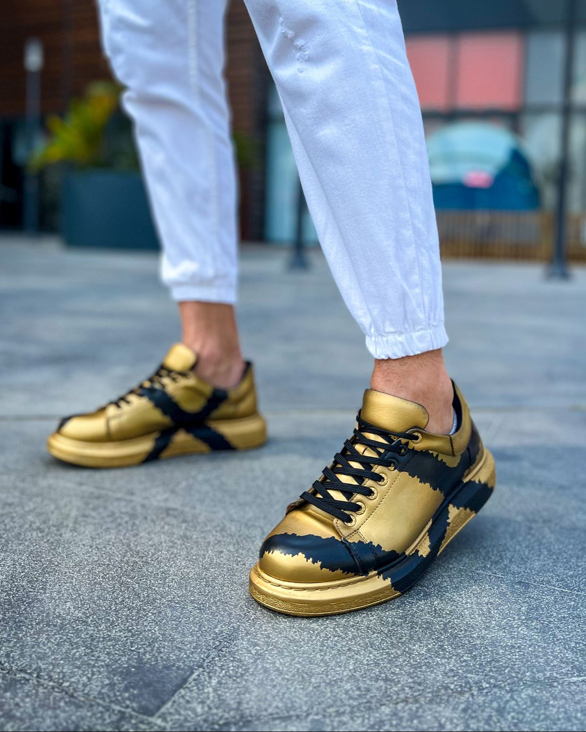 Men's Lisbon Gold & Black-6