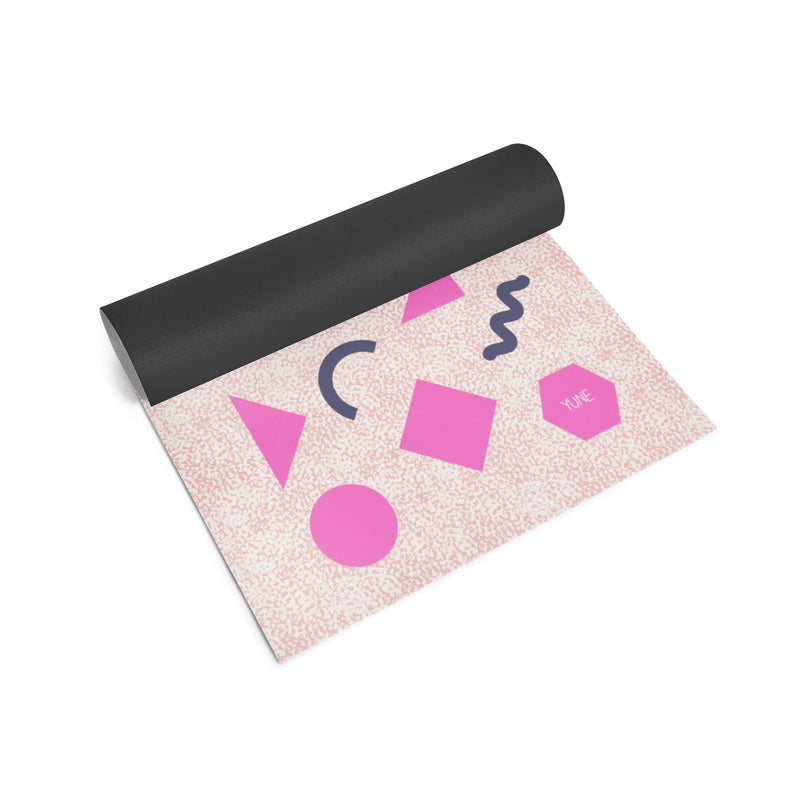 Yoga Mat | 6mm Thick | Pink | Non-Slip | Eco Friendly | Yune Yoga | Titania-3