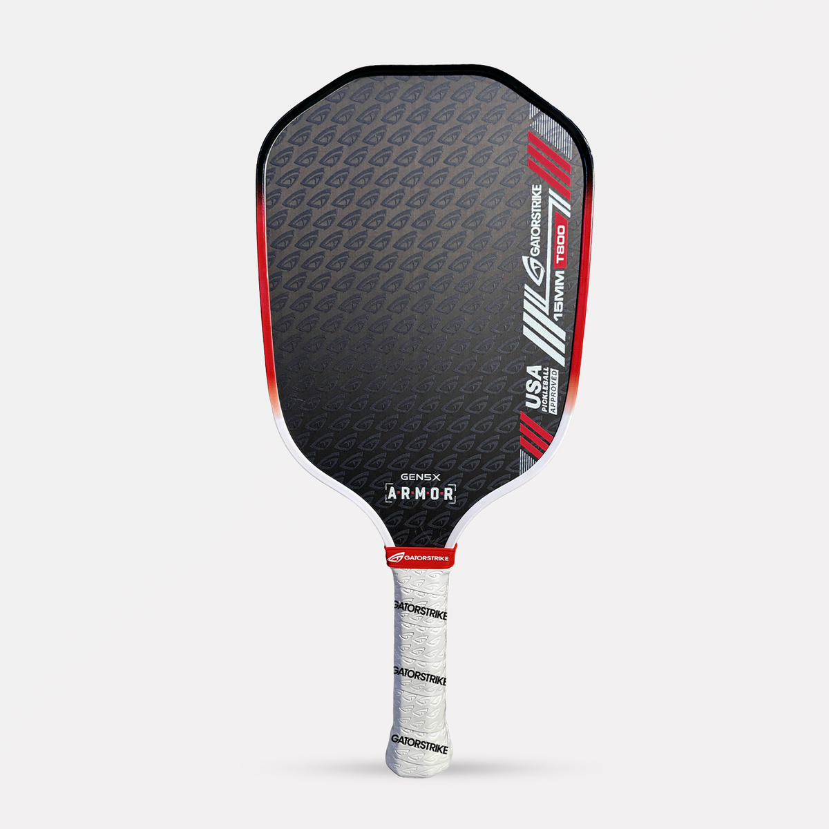GatorStrike A.R.M.O.R Gen 5X — 15mm Raw Carbon Power - Pickleball Paddle-2