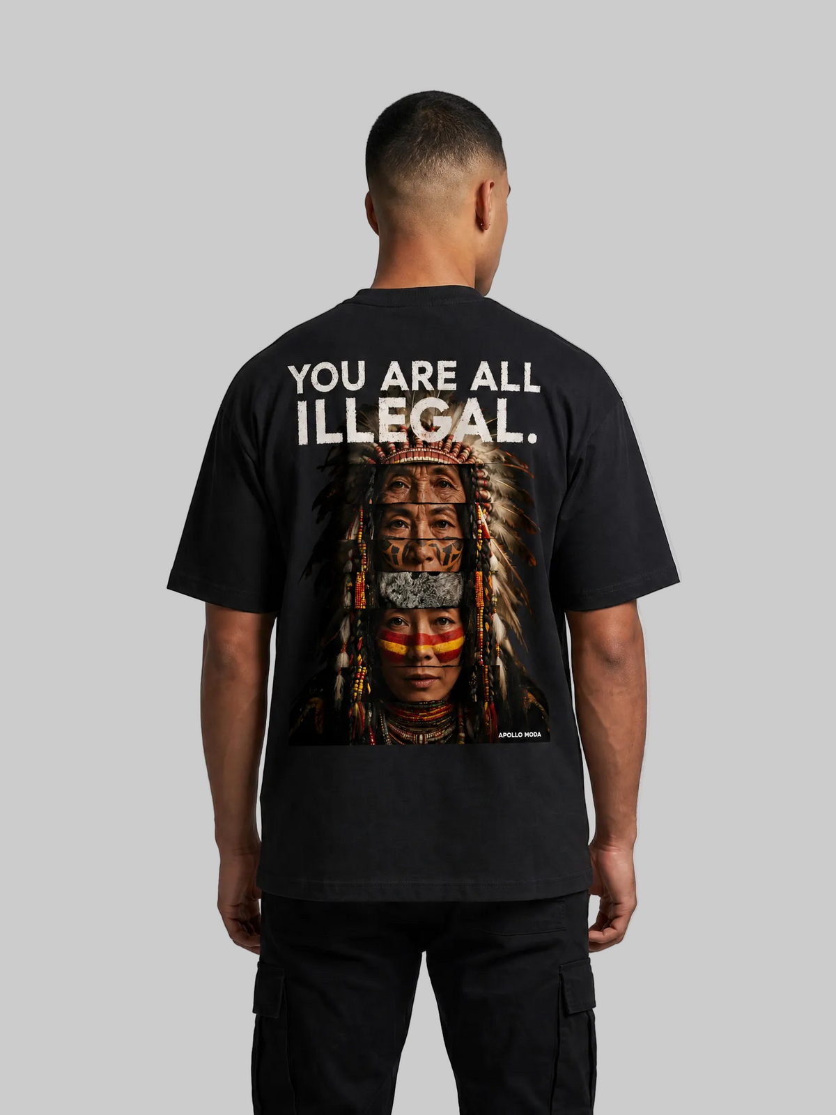 'You Are All Illegal' Oversized Heavyweight Graphic Tee-1
