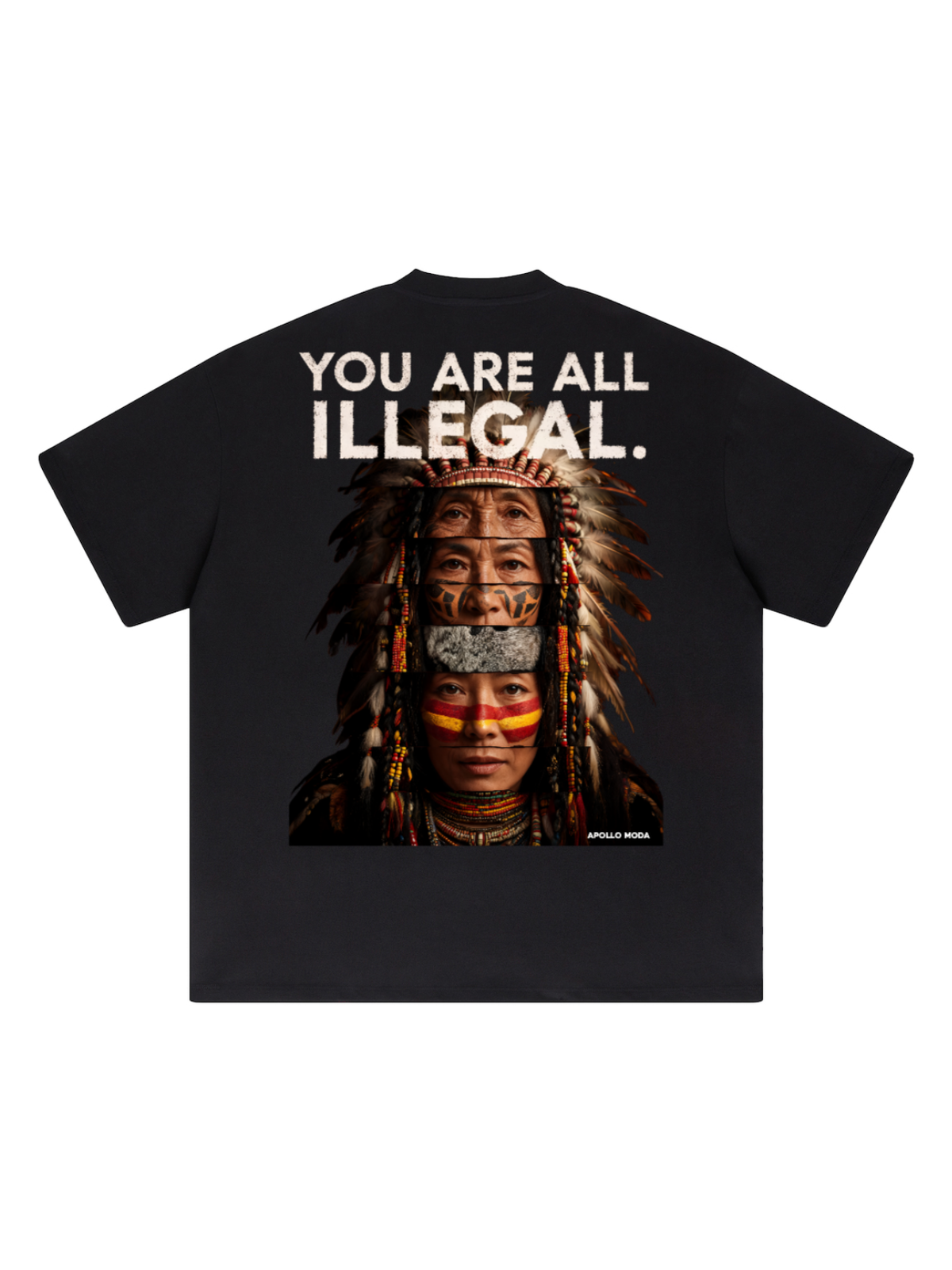 'You Are All Illegal' Oversized Heavyweight Graphic Tee-2
