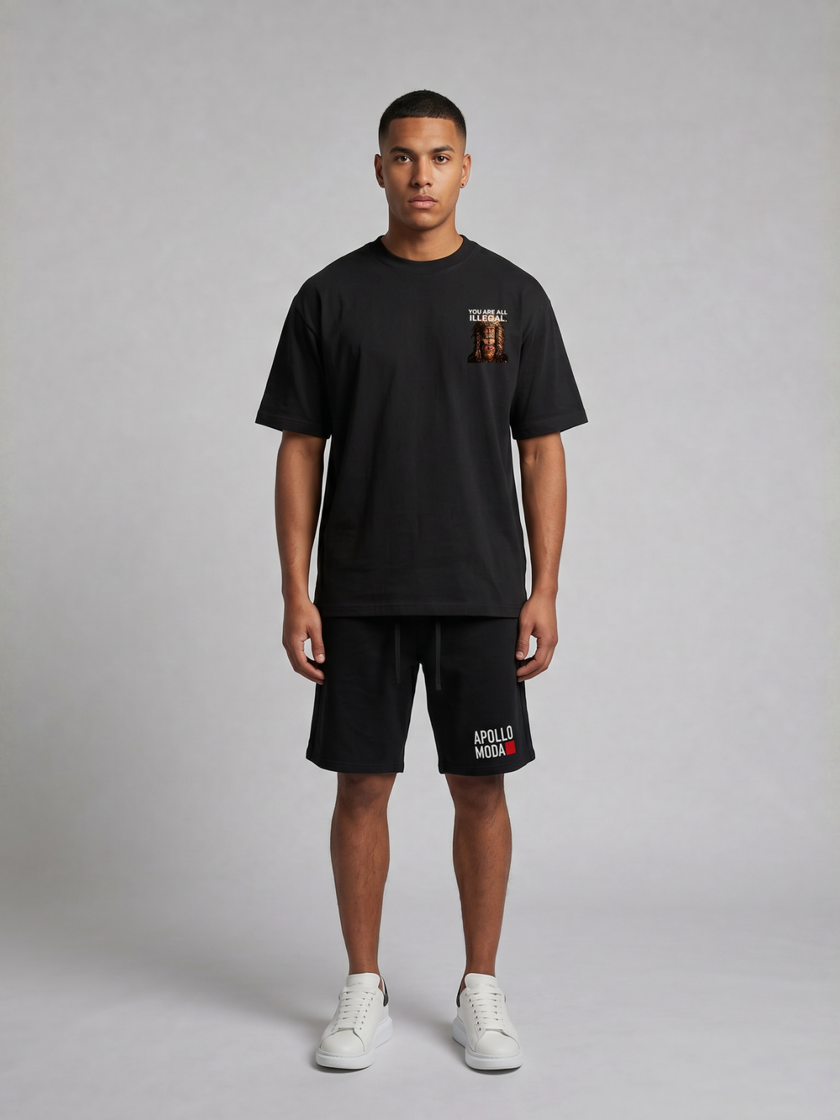 'You Are All Illegal' Oversized Heavyweight Graphic Tee-4