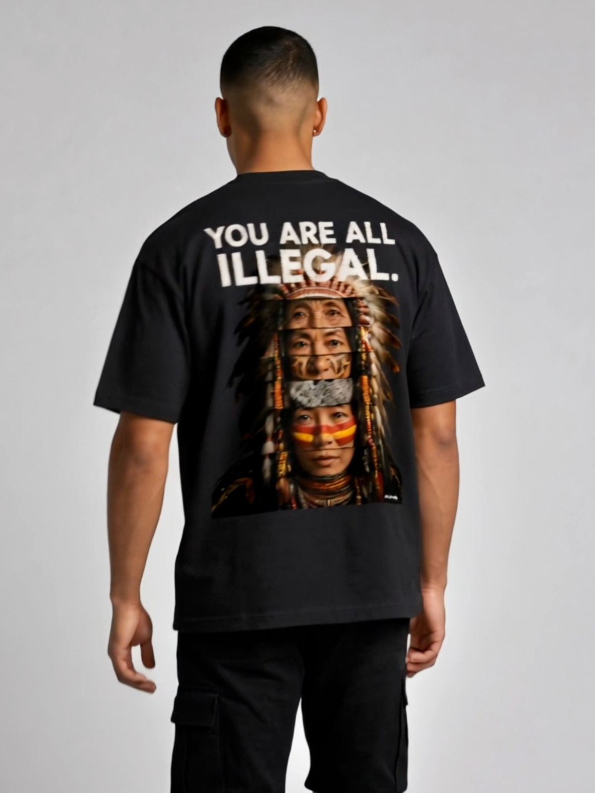 'You Are All Illegal' Oversized Heavyweight Graphic Tee-5