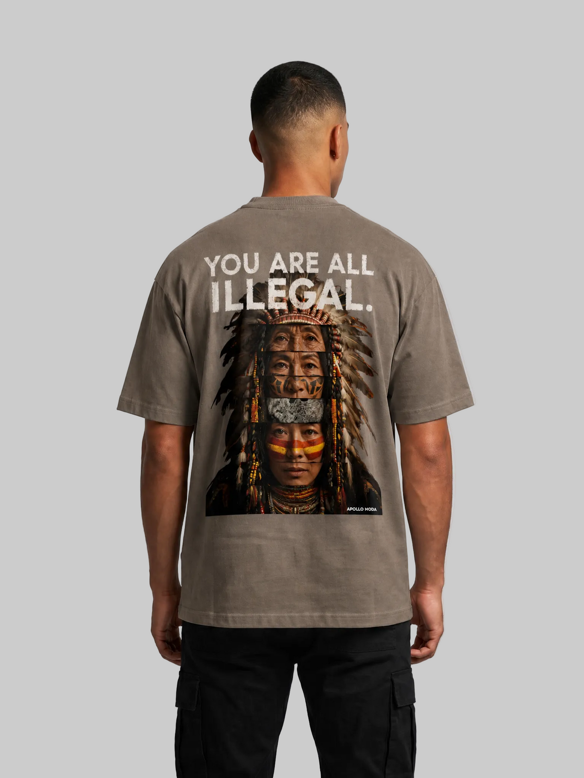 'You Are All Illegal' Oversized Heavyweight Graphic Tee-1